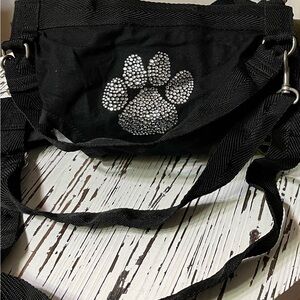 Black Paw Print Puppy Purse and Harness
Large